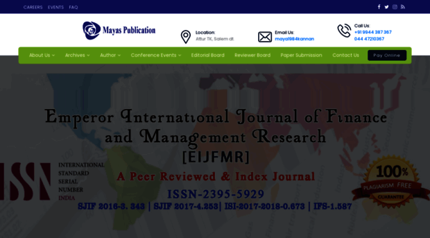 eijfmr.com