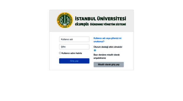 ekampus.istanbul.edu.tr