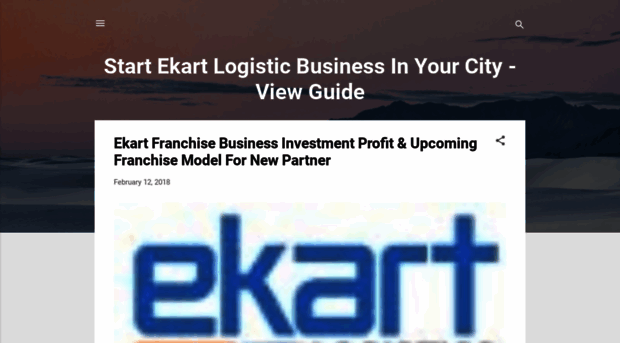 ekartlogisticfranchise.blogspot.com