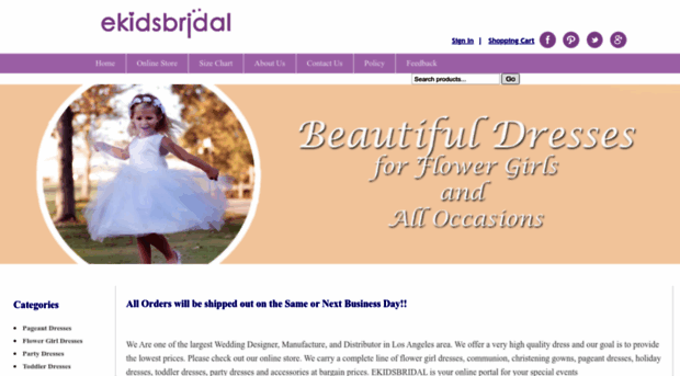 ekidsbridal.com