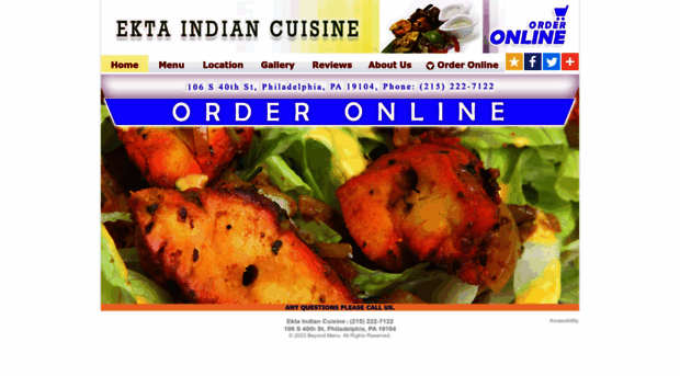 ektaindiancuisinephilly.com