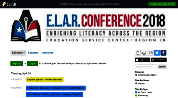 elar2018.sched.com