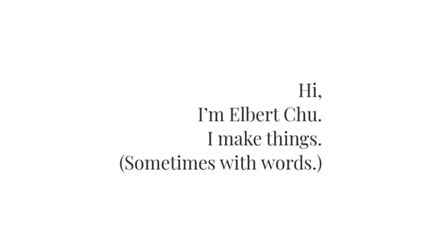 elbertchu.com