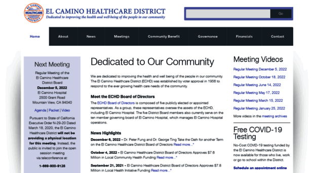 elcaminohealthcaredistrict.org