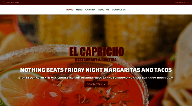 elcaprichorestaurantandcantina.com