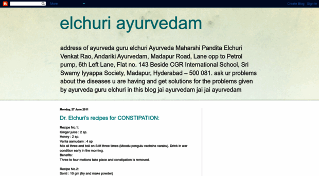 elchuriteluguayurveda.blogspot.com