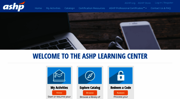 elearning.ashp.org - ASHP Learning Center - E Learning ASHP