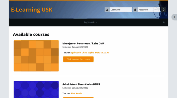 elearning.usk.ac.id - Home | E-Learning Universitas ... - E Learning Usk