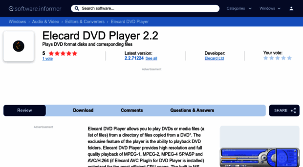 elecard-dvd-player.software.informer.com