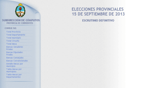 elecciones2013.corrientes.gov.ar
