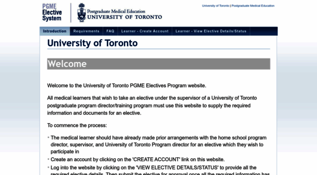 electives.pgme.utoronto.ca