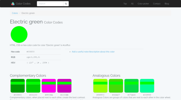 electric-green.colorcode.is