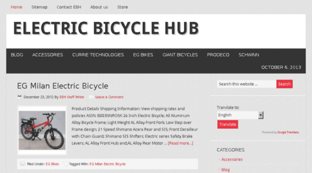 electricbicyclehub.com