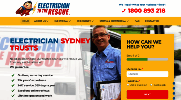 electriciantotherescue.com.au