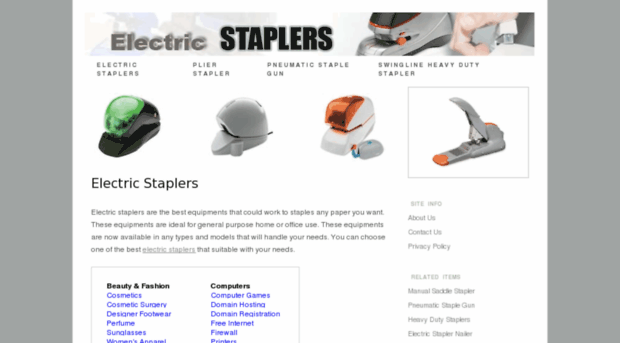 electricstaplers.org