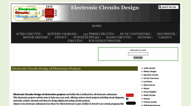 electroniccircuitsdesign.com