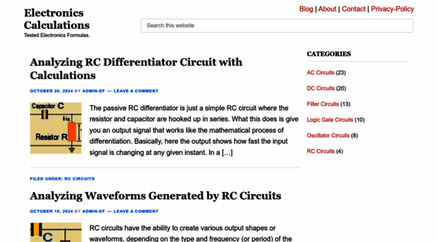 electronics-formulas.com