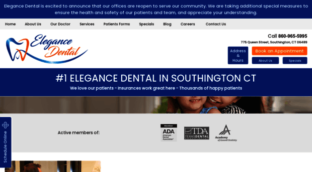 elegancedentalct.com