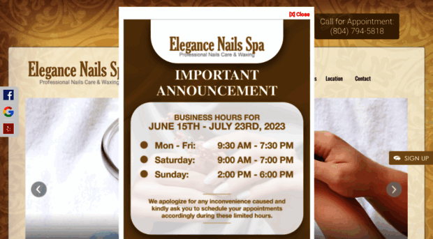 elegancenailsnspa.com