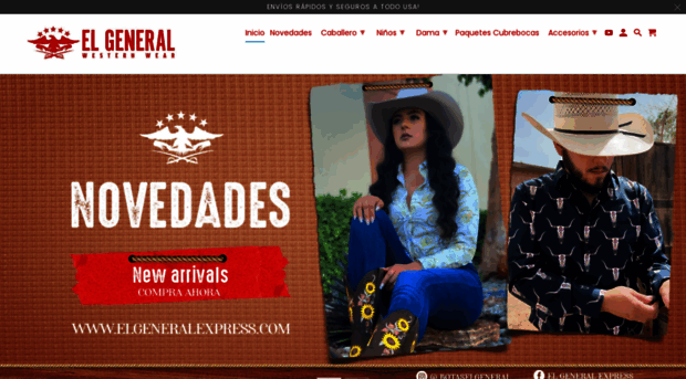 elgeneralwesternwear.com