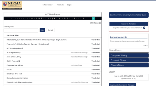 elibrary.nirmauni.ac.in