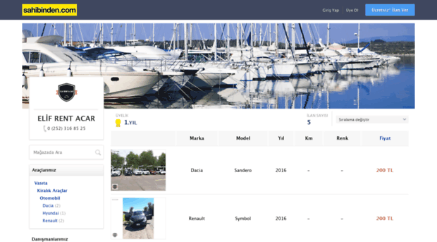 elifrentacar.sahibinden.com