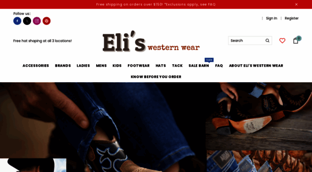 eliswesternwear.com