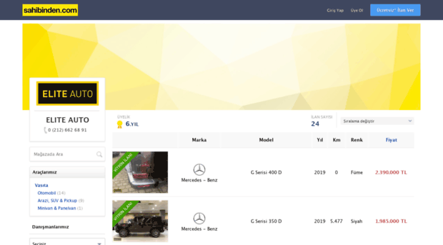eliteauto.sahibinden.com