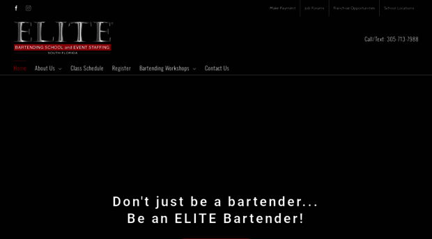 elitebartendingschoolfortlauderdale.com