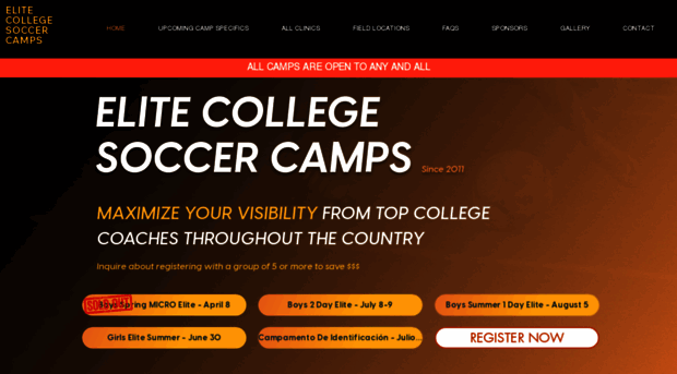 elitecollegesoccercamps.net