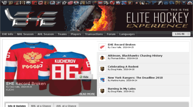 elitehockeysim.com