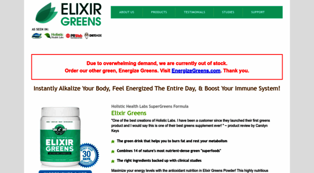 elixirgreens.com