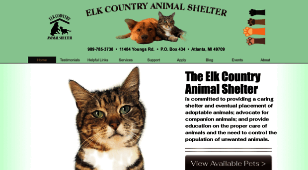 elkcountryanimalshelter.org