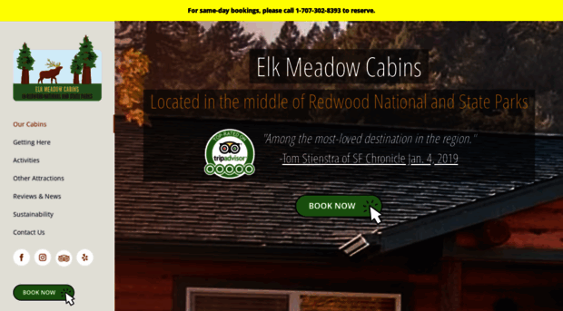 elkmeadowcabins.com