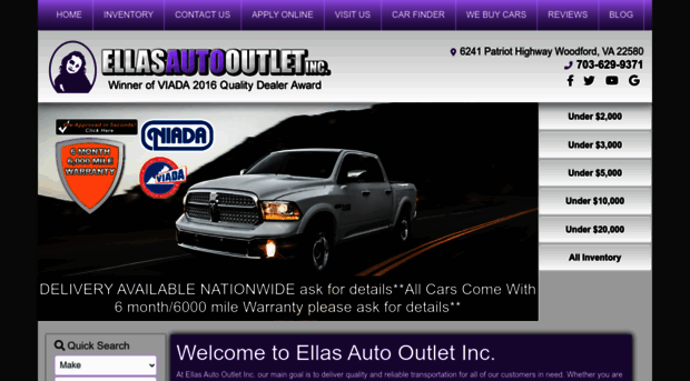 ellasautooutlet.com