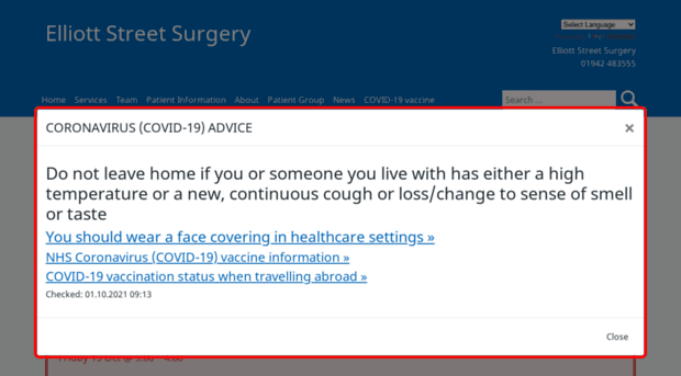 elliottstreetsurgery.co.uk