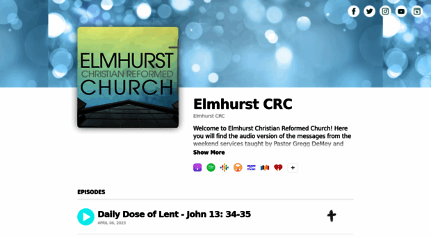 elmhurstcrc.buzzsprout.com