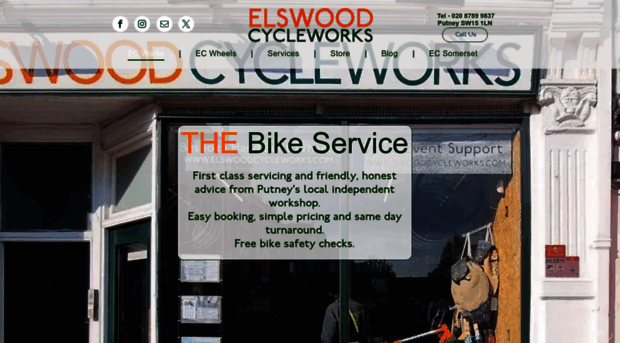 elswoodcycleworks.com