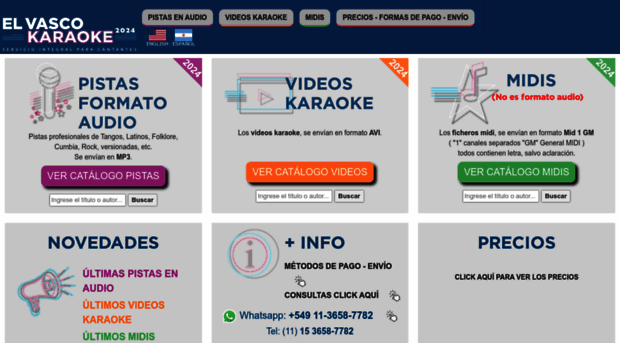 elvascokaraoke.com.ar