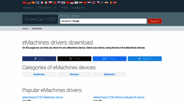 emachines.drivercan.com