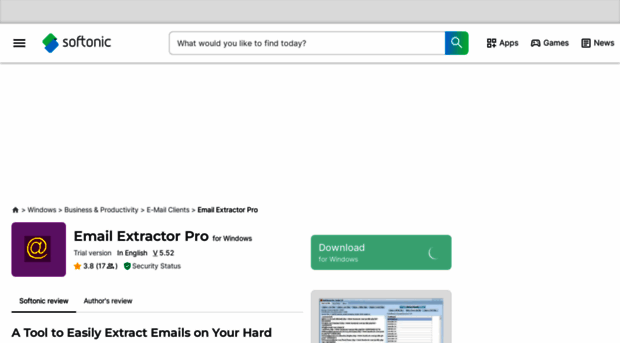 email-extractor-pro.en.softonic.com