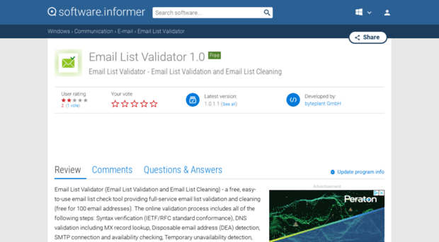 email-list-validator.software.informer.com