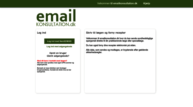 emailkonsultation.dk