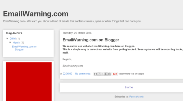 emailwarning.com