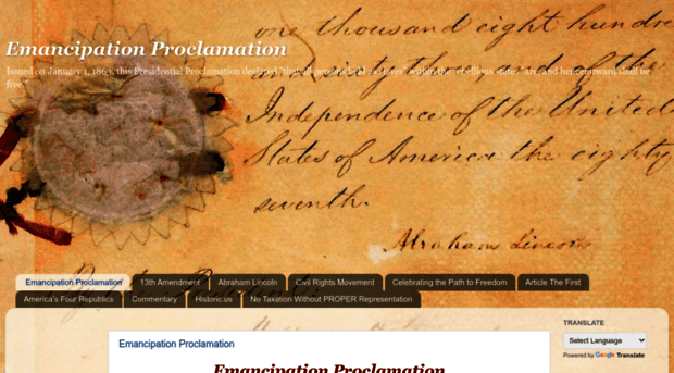 emancipationproclamation.org