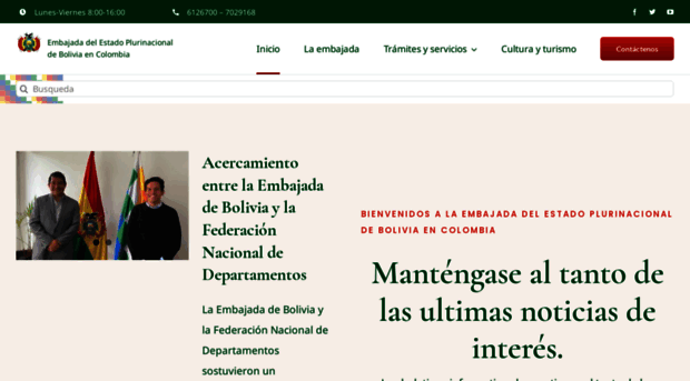 embajadaboliviacolombia.org