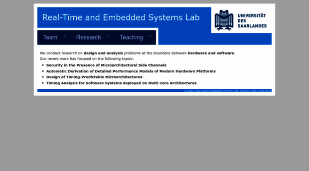 embedded.cs.uni-saarland.de