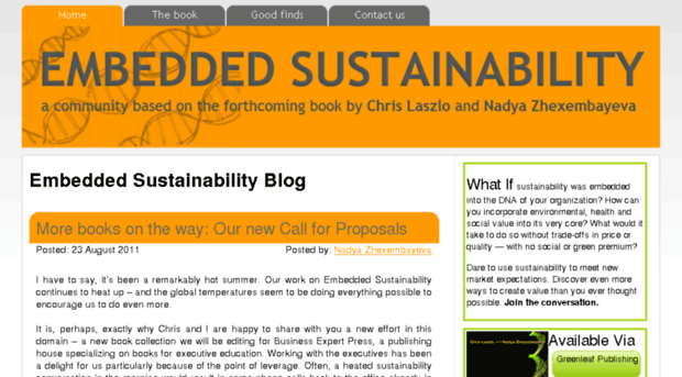 embeddedsustainability.com