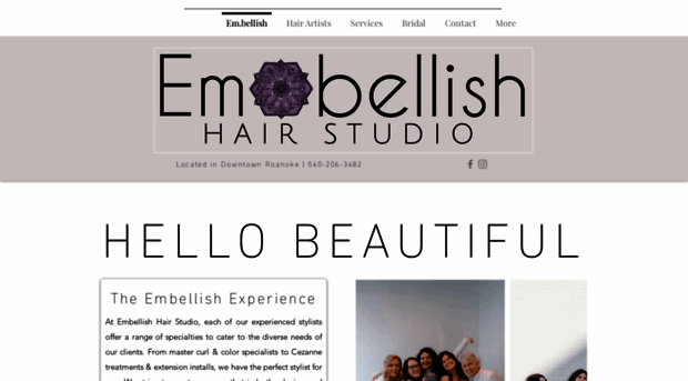 embellishhairstudioroa.com