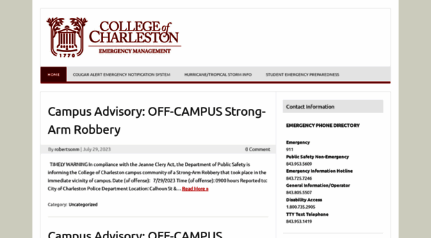 emergency.cofc.edu